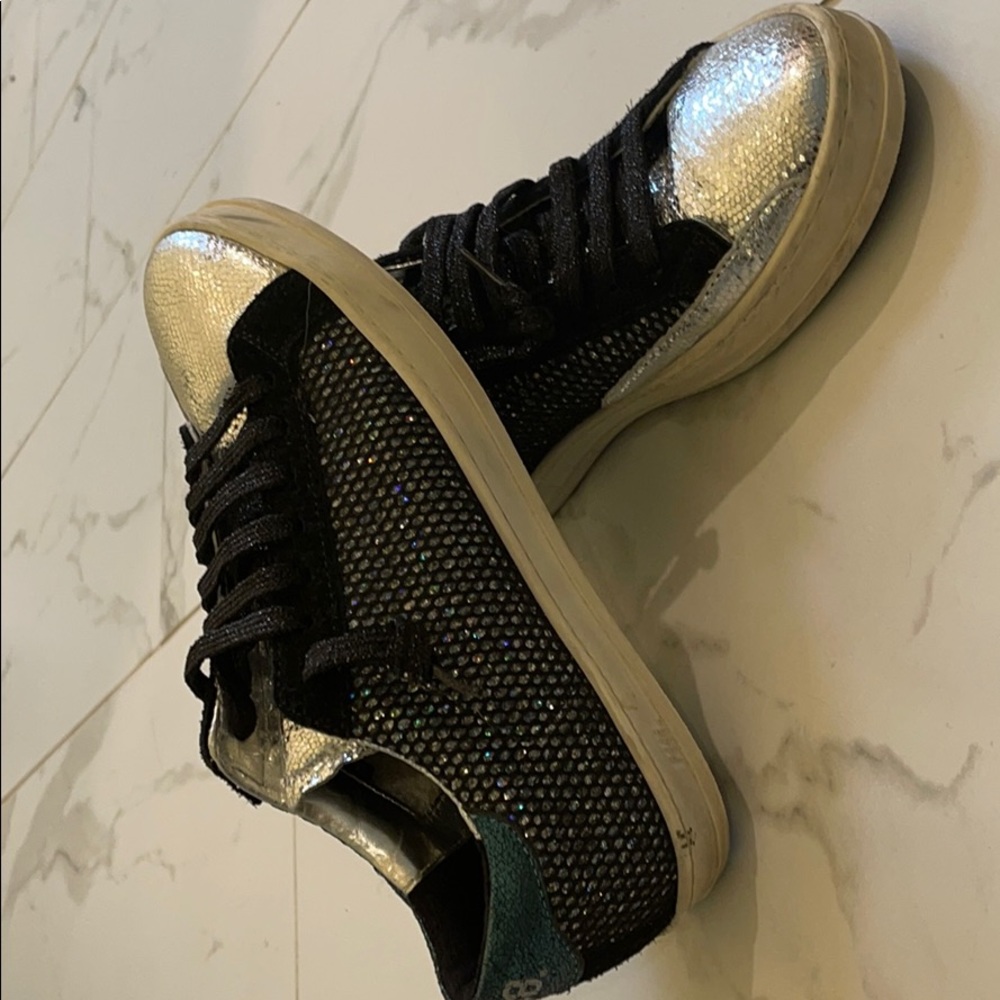 P448 John Low top sneaker Glitter Mesh